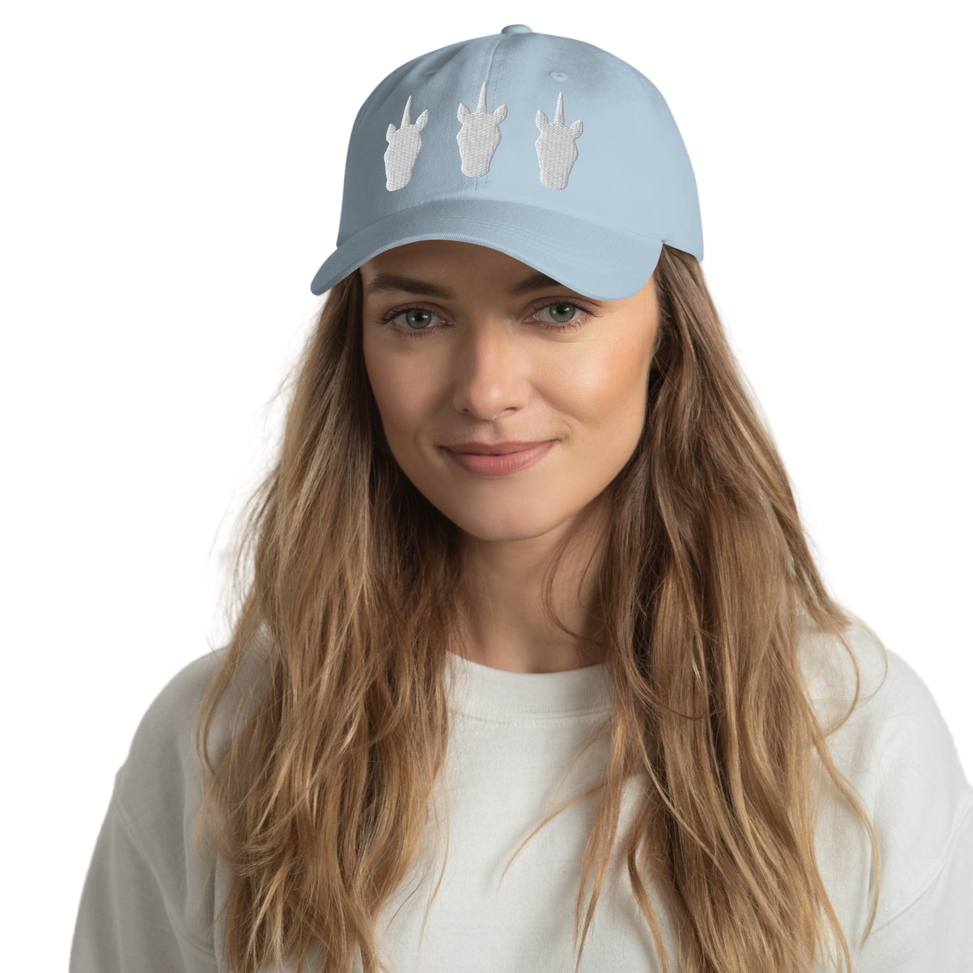 UNIQORNIA Dad hat - Three White Unicorns
