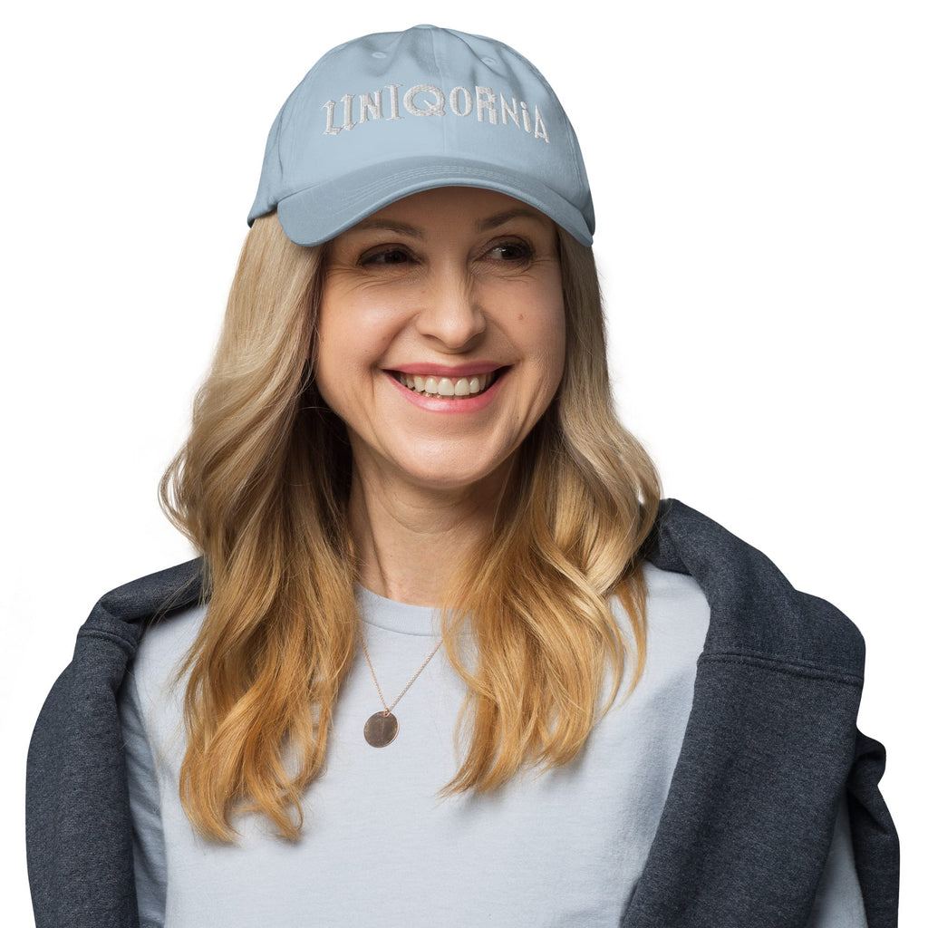 UNIQORNIA Dad hat - Uniqornia Wordmark White