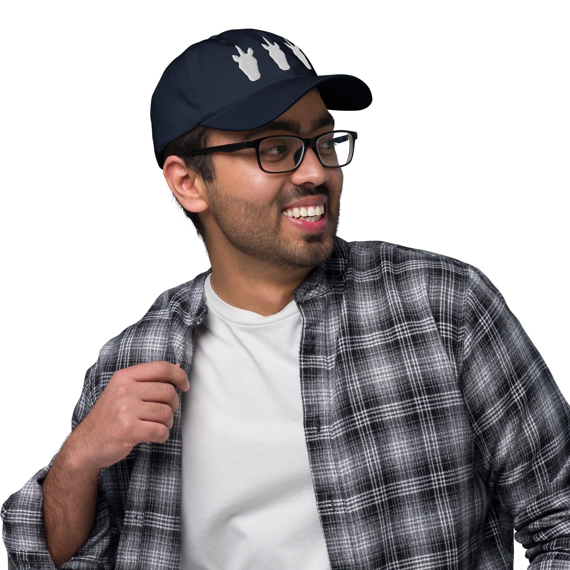 UNIQORNIA Dad hat - Three White Unicorns