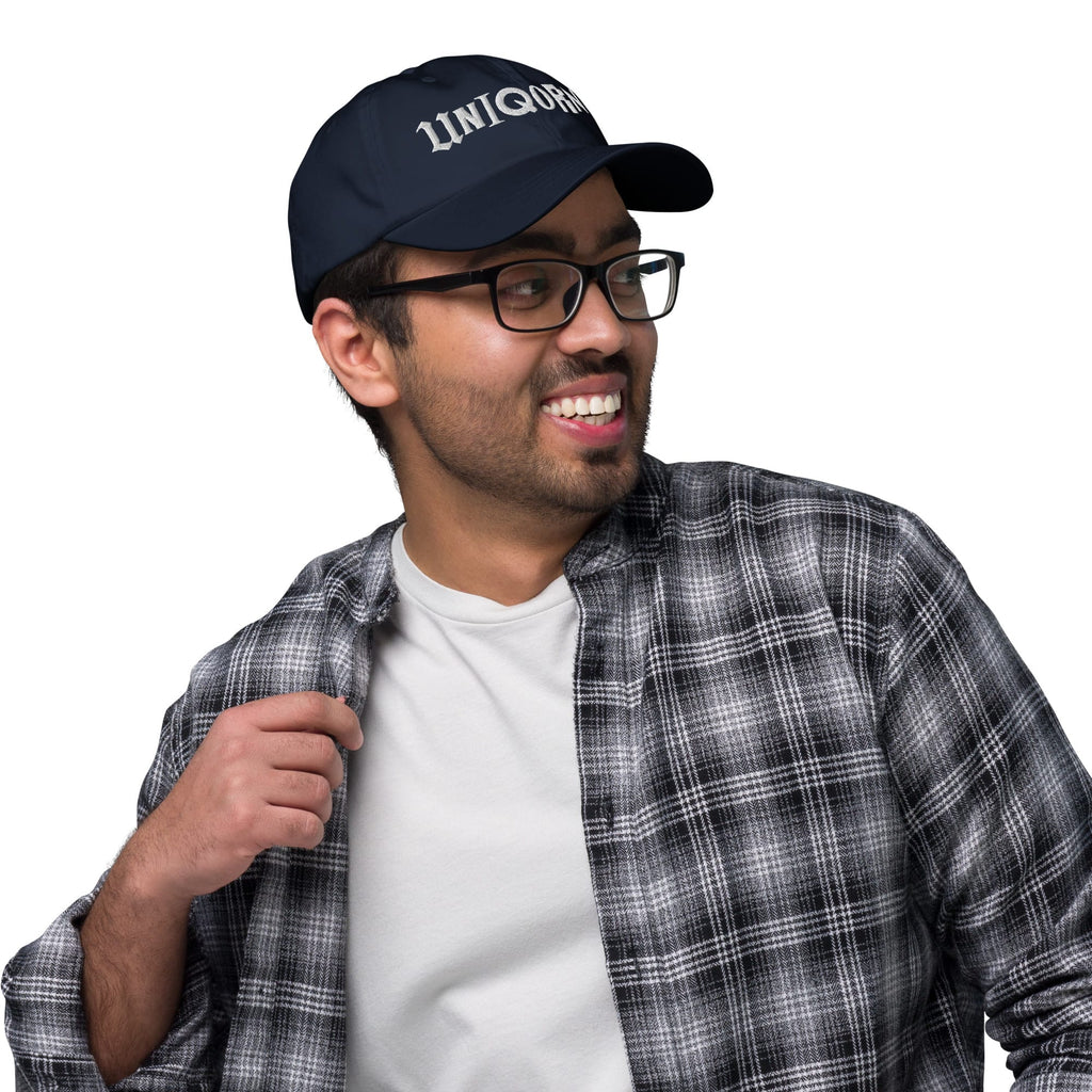 UNIQORNIA Dad hat - Uniqornia Wordmark White