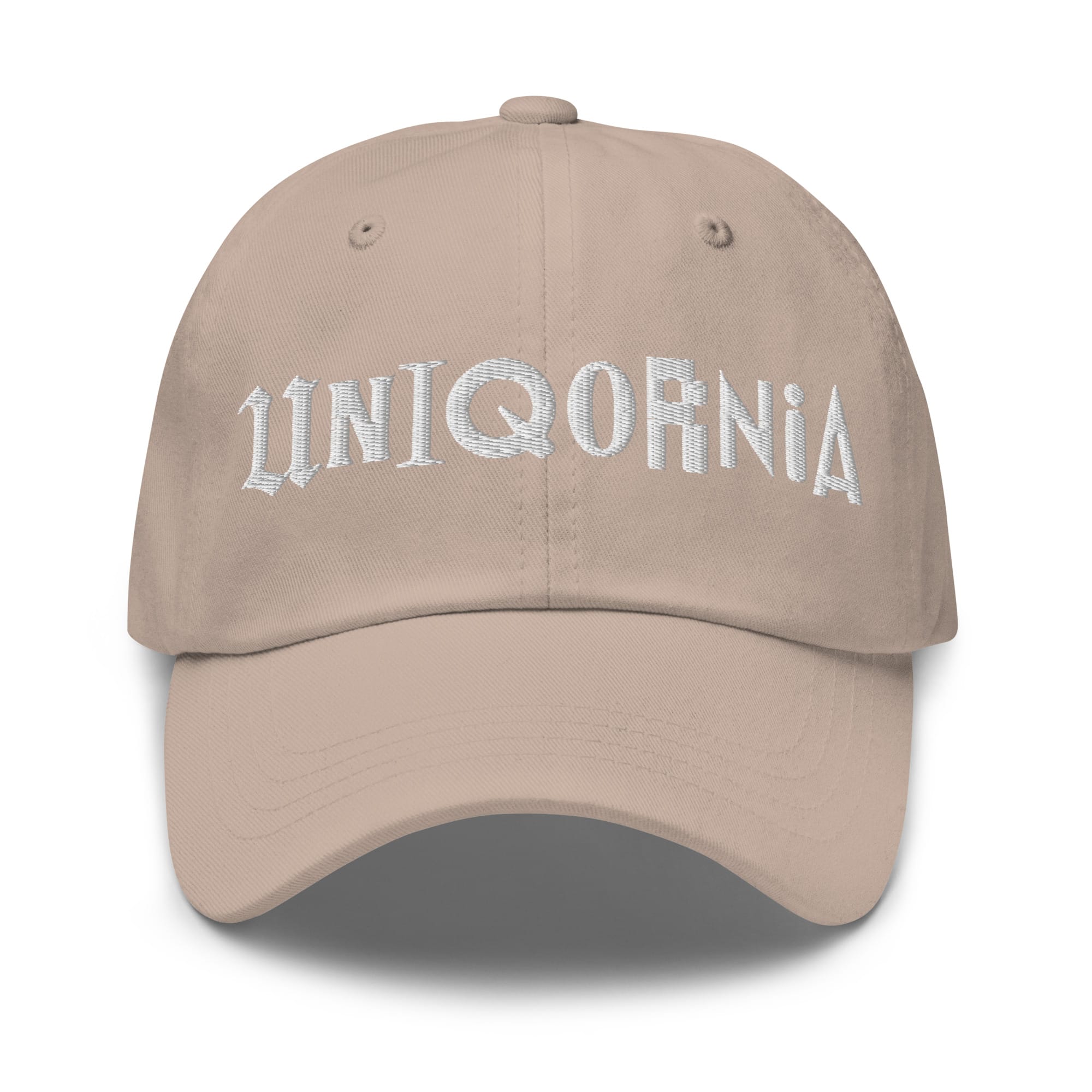 UNIQORNIA Dad hat - Uniqornia Wordmark White 7502433_7859
