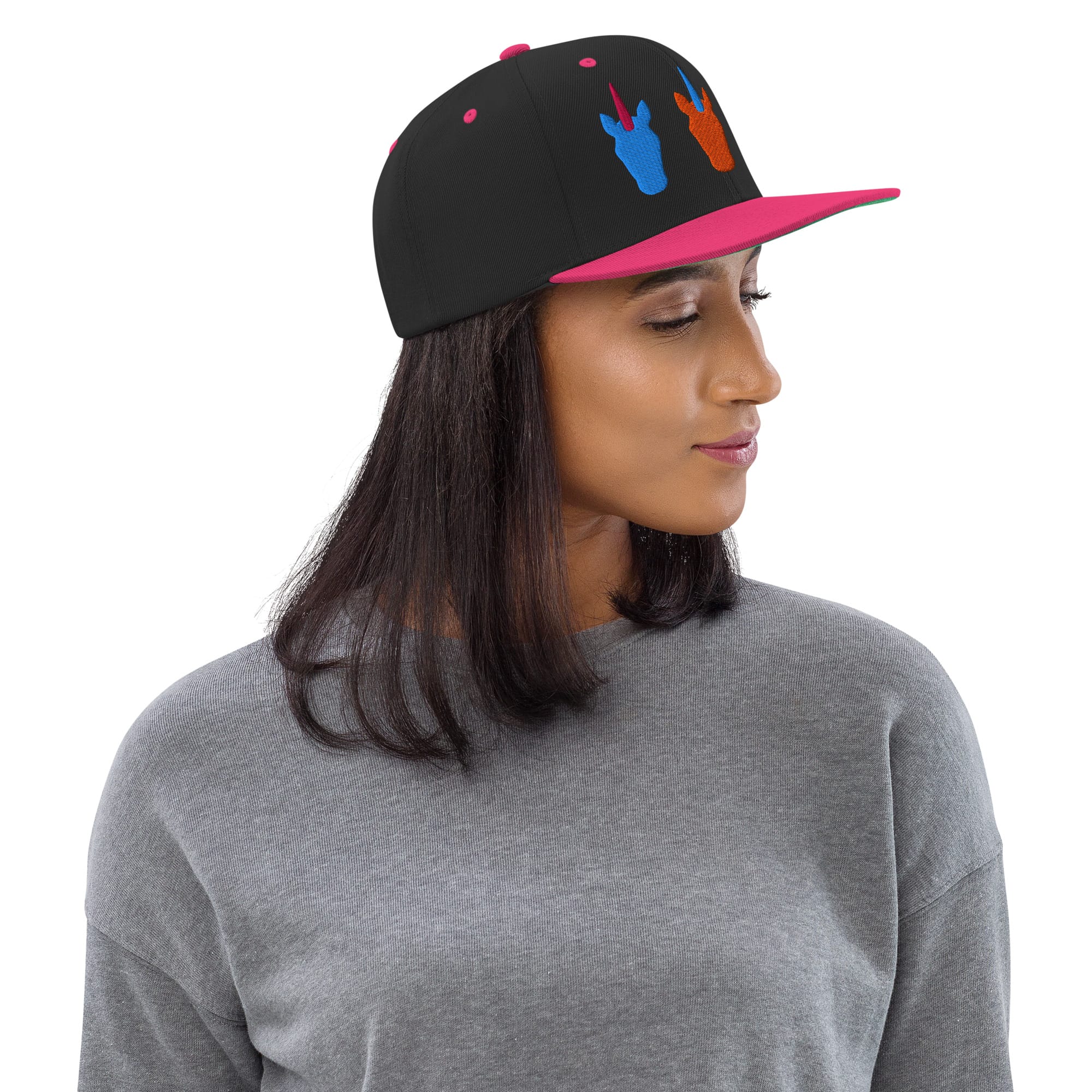 UNIQORNIA Snapback Hat - Three Unicorns