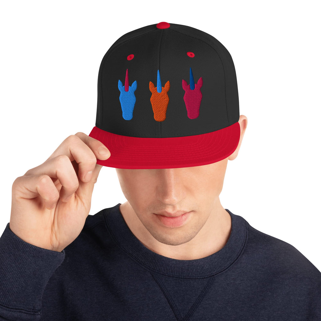 UNIQORNIA Snapback Hat - Three Unicorns