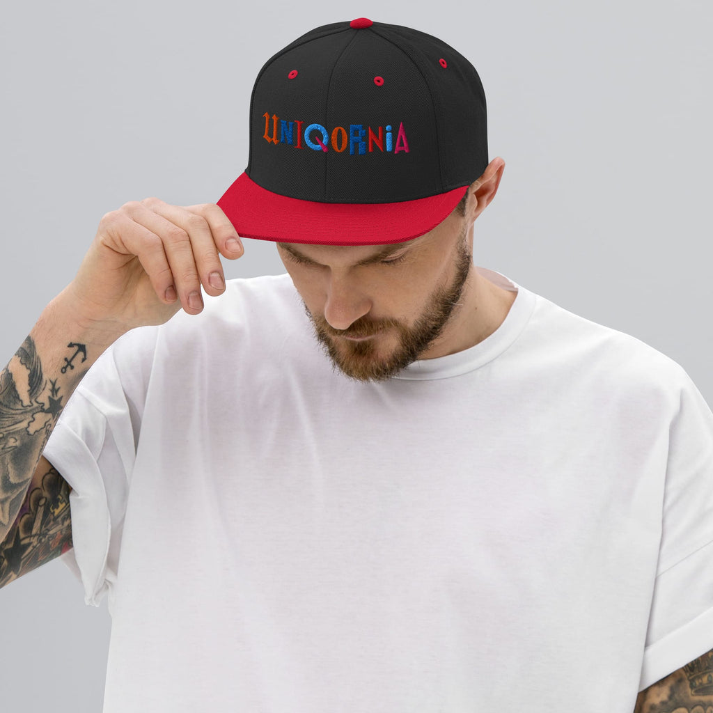 UNIQORNIA Snapback Hat - Uniqornia Wordmark