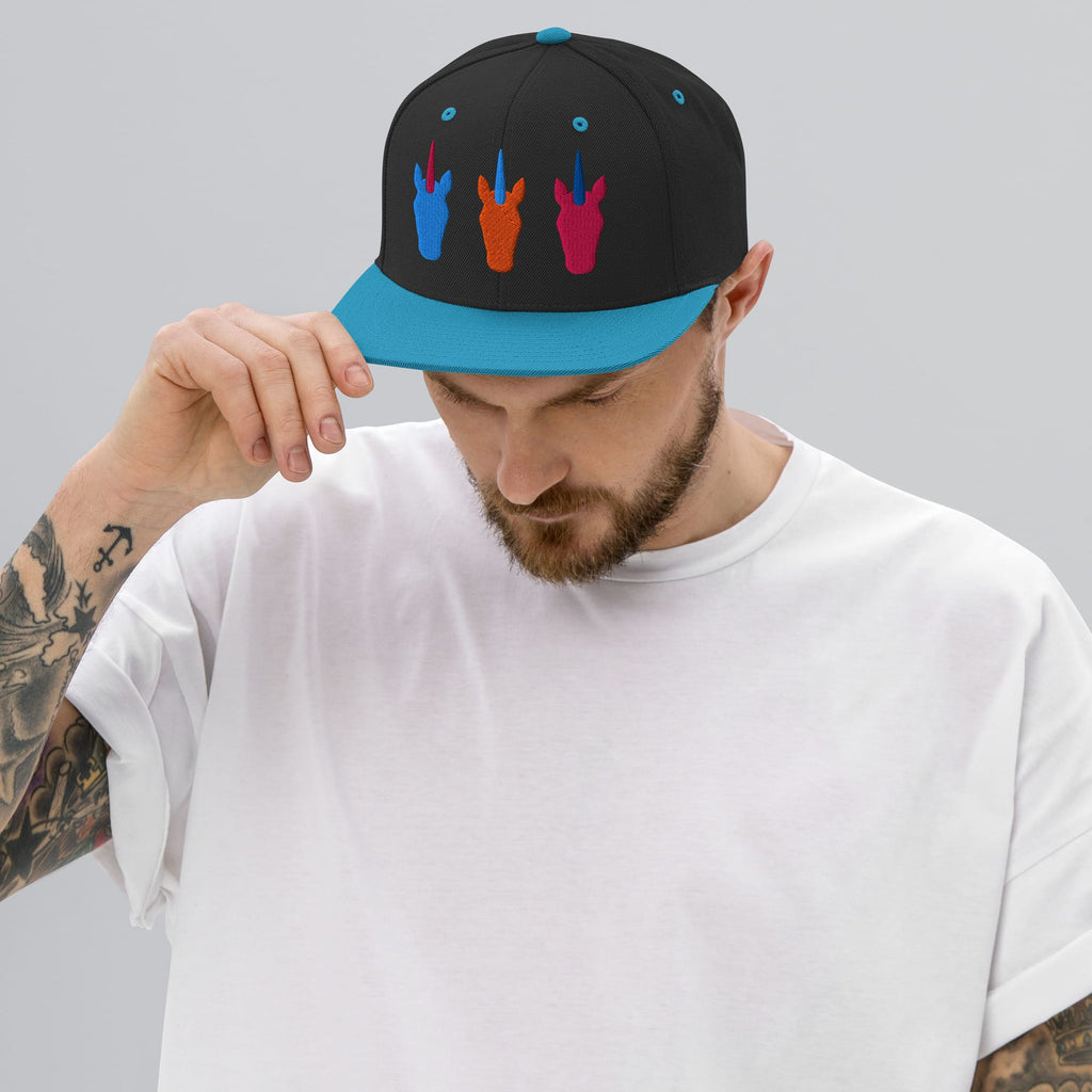 UNIQORNIA Snapback Hat - Three Unicorns