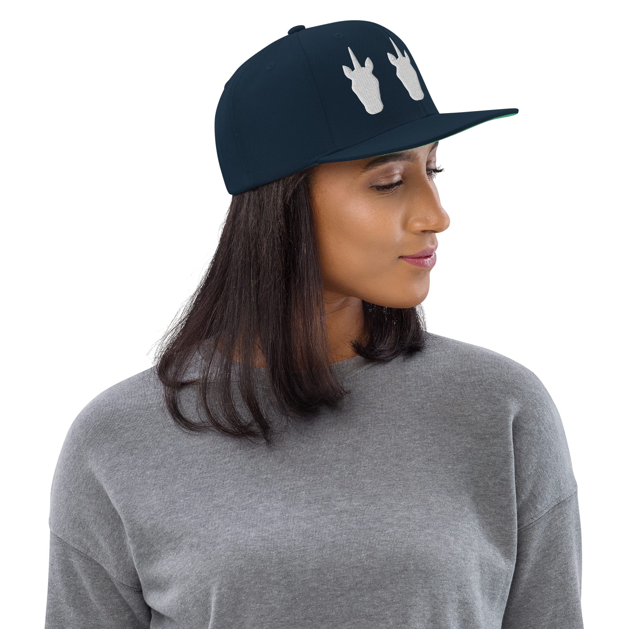 UNIQORNIA Snapback Hat - Three White Unicorns
