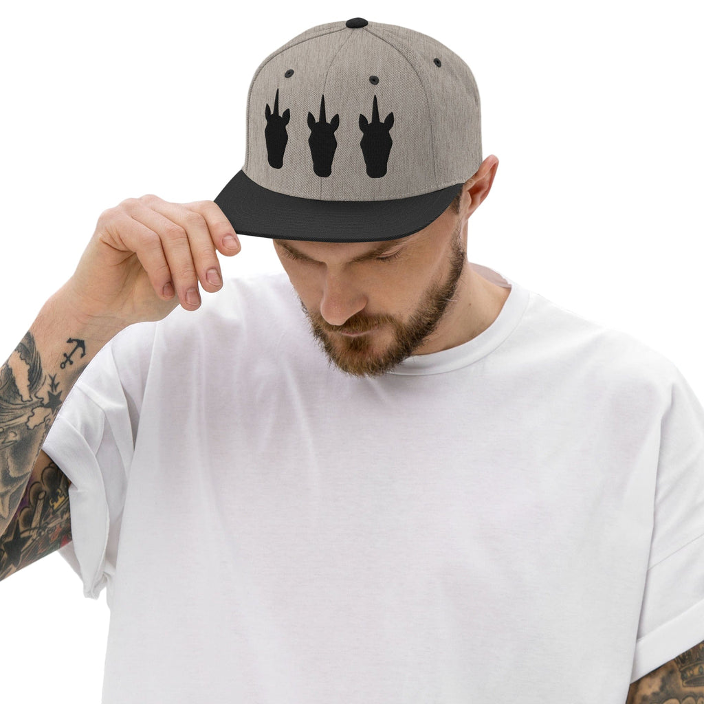 UNIQORNIA Snapback Hat - Three Dark Unicorns