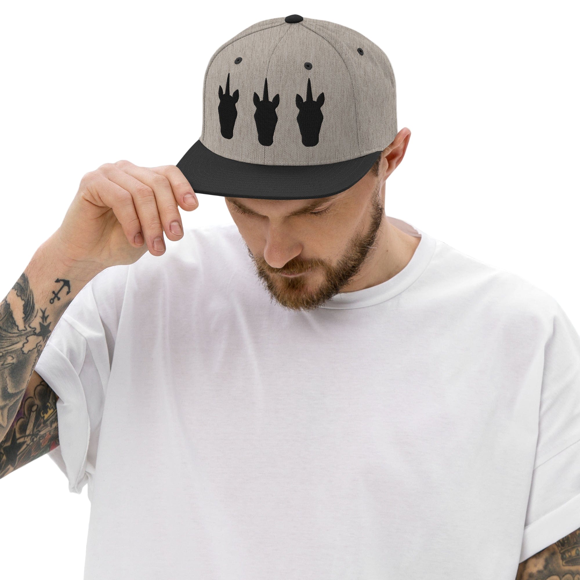 UNIQORNIA Snapback Hat - Three Dark Unicorns