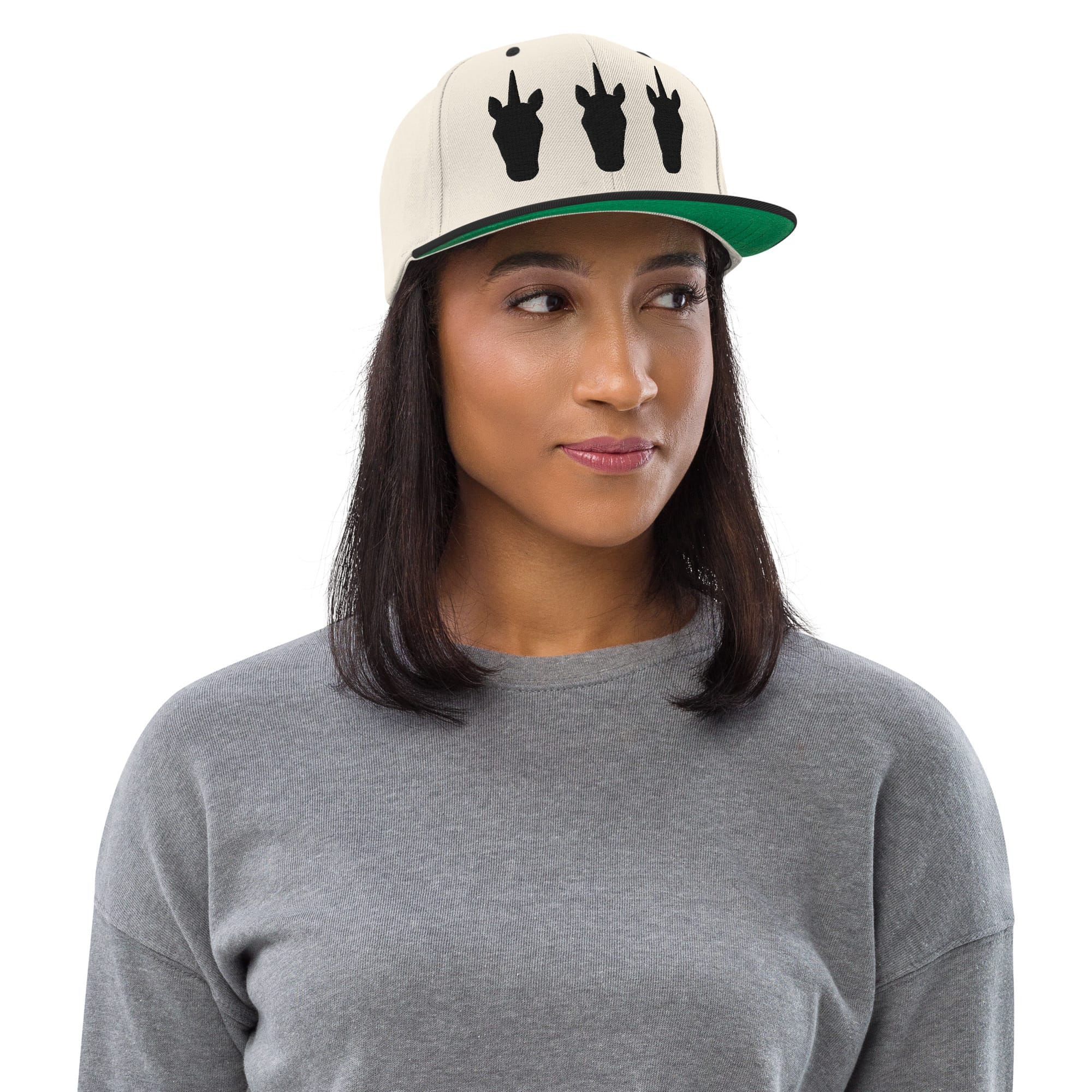 UNIQORNIA Snapback Hat - Three Dark Unicorns