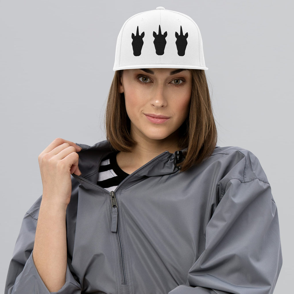 UNIQORNIA Snapback Hat - Three Dark Unicorns