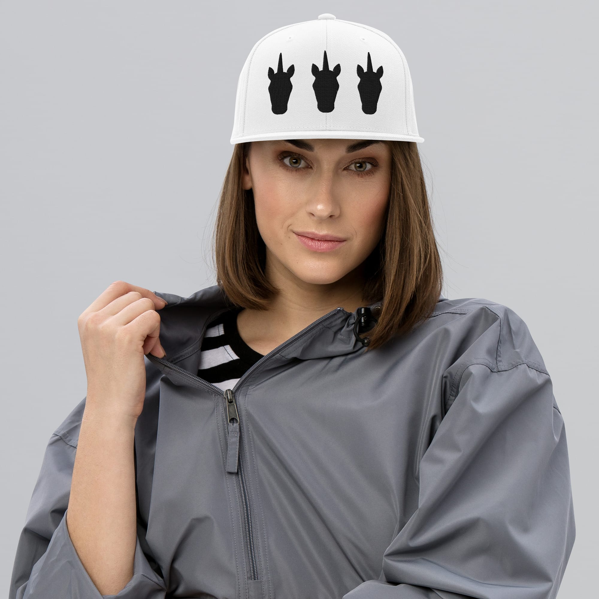UNIQORNIA Snapback Hat - Three Dark Unicorns
