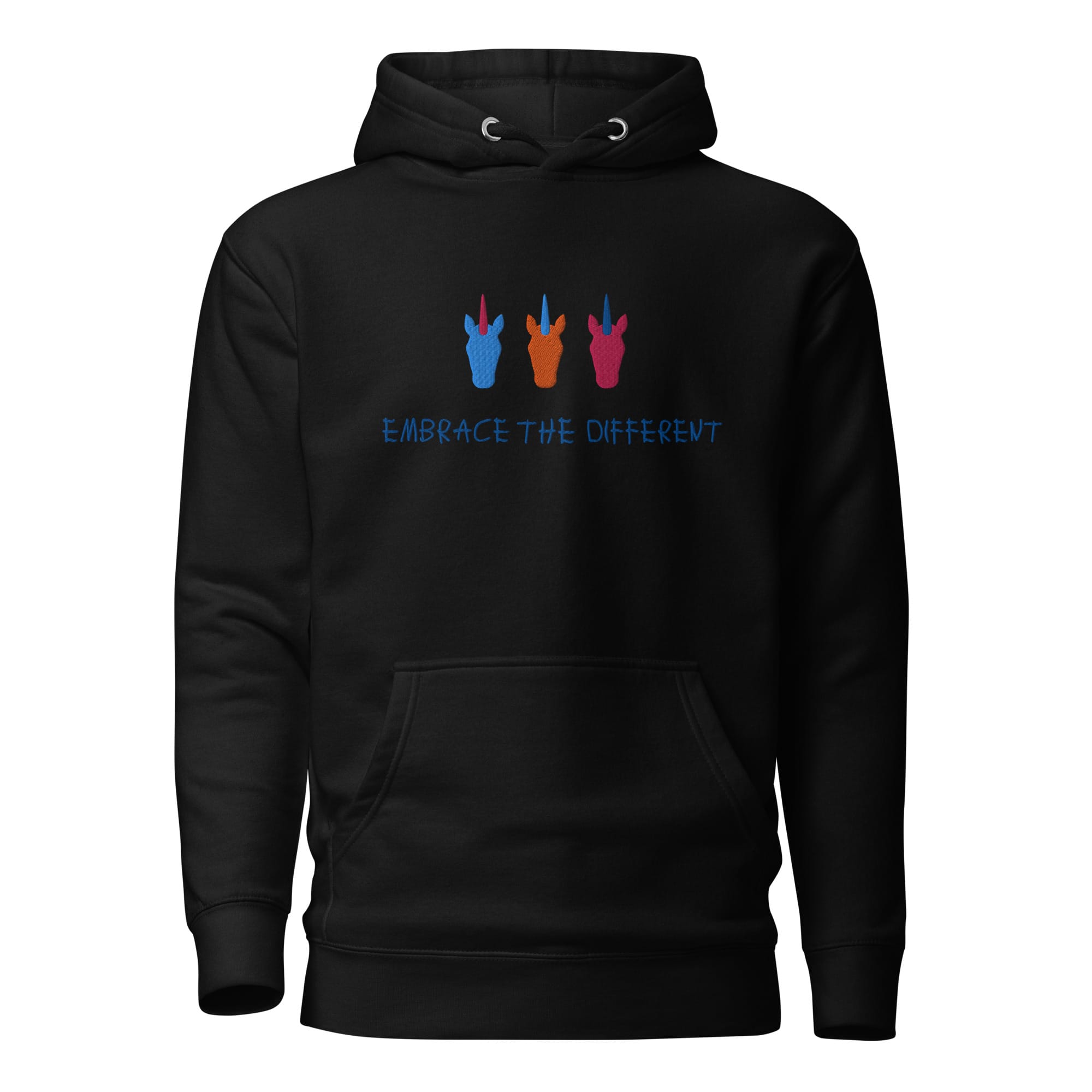 UNIQORNIA Unisex Hoodie - Unicorns Embrace the Different 6745997_10779