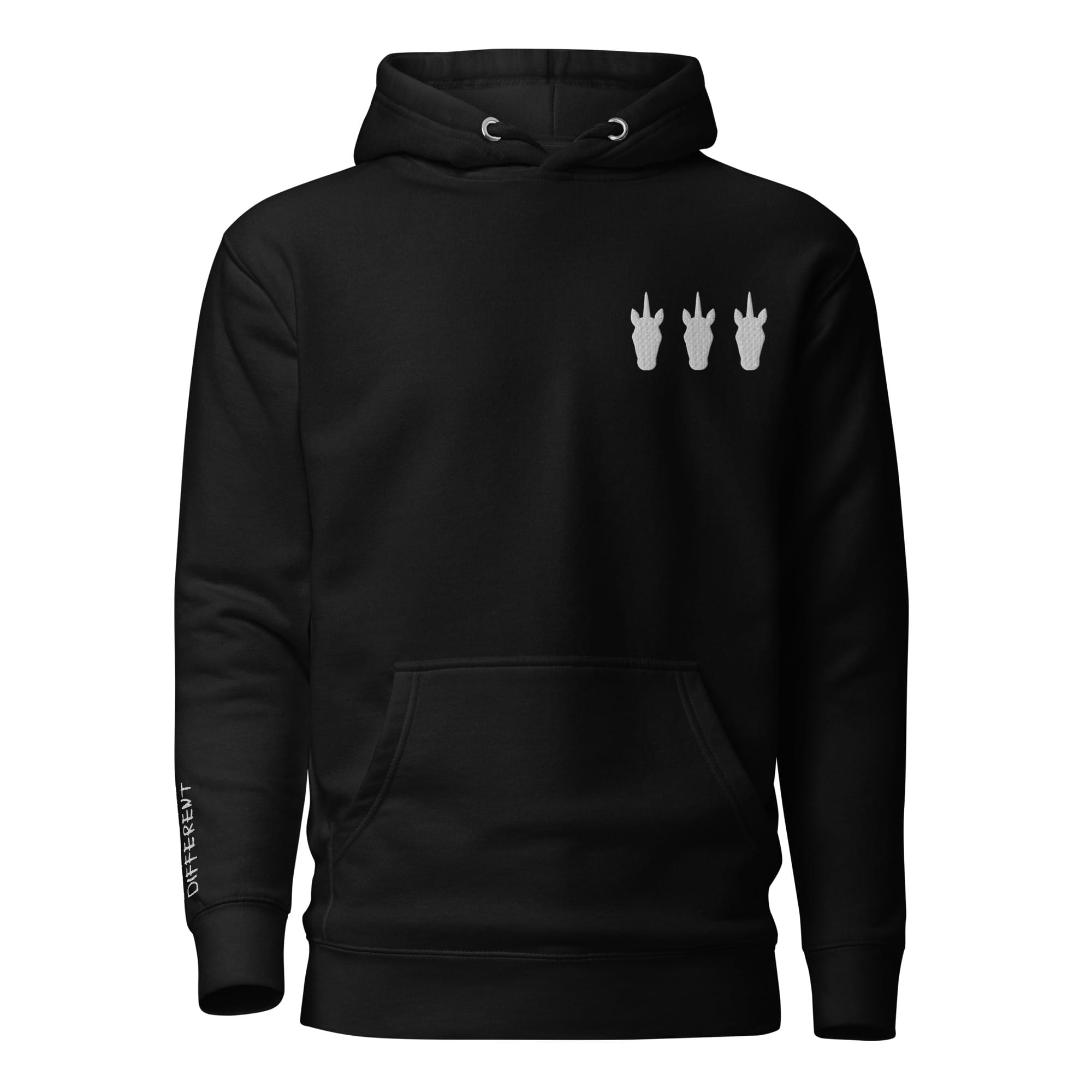 UNIQORNIA Unisex Hoodie - Three White Unicorns 5574271_10779