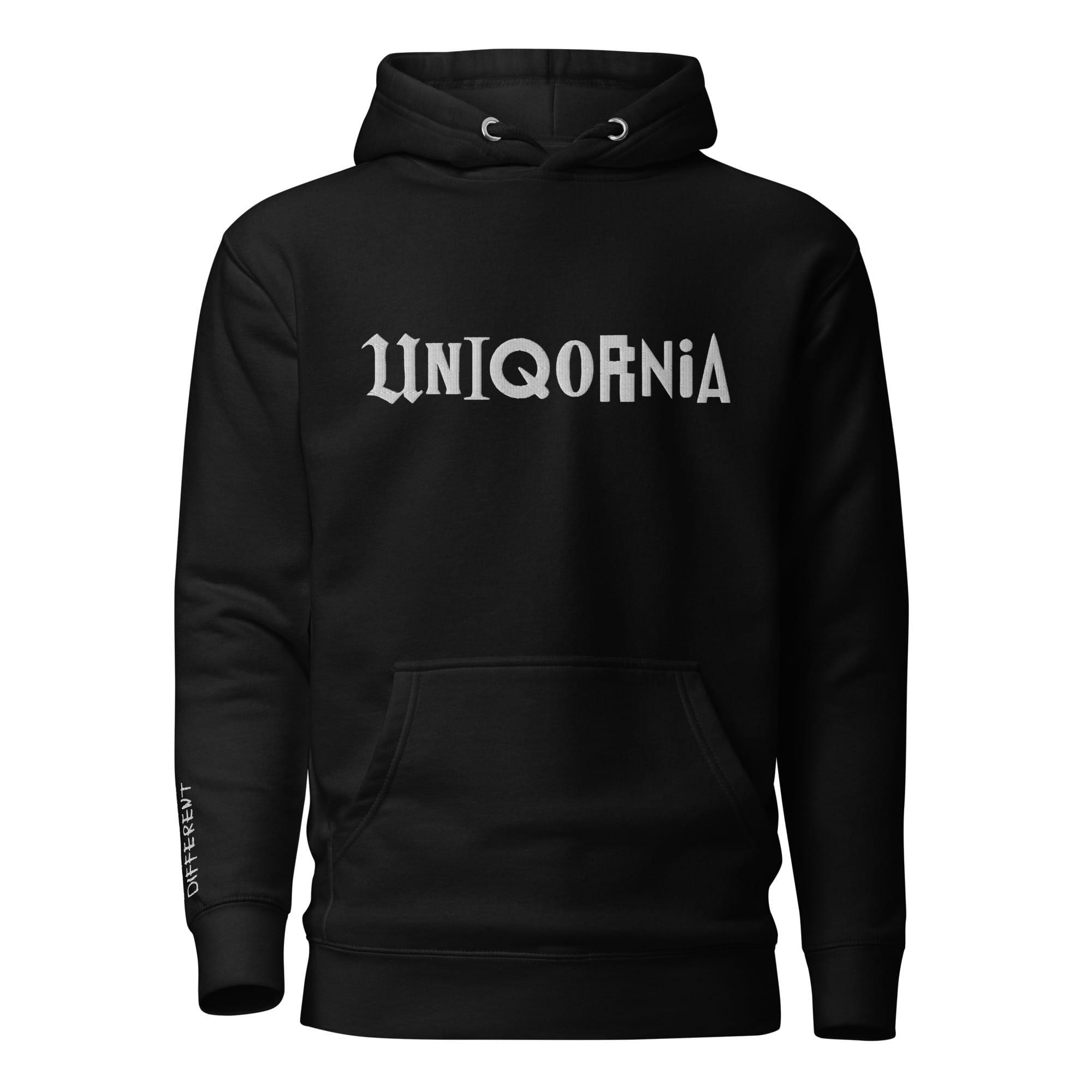 UNIQORNIA Unisex Hoodie - Uniqornia Wordmark White 7000842_10779