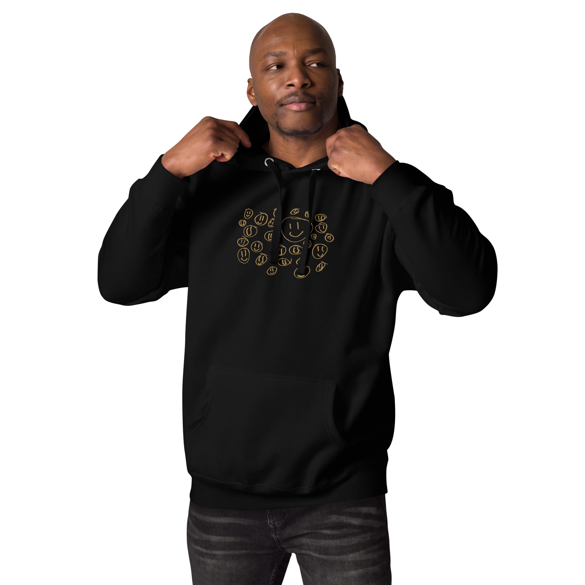 UNIQORNIA Unisex Hoodie - Golden Smileys