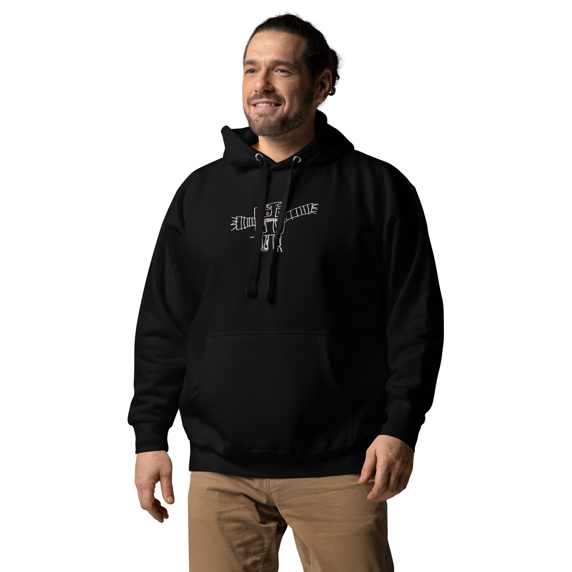 UNIQORNIA Unisex Hoodie - White robot
