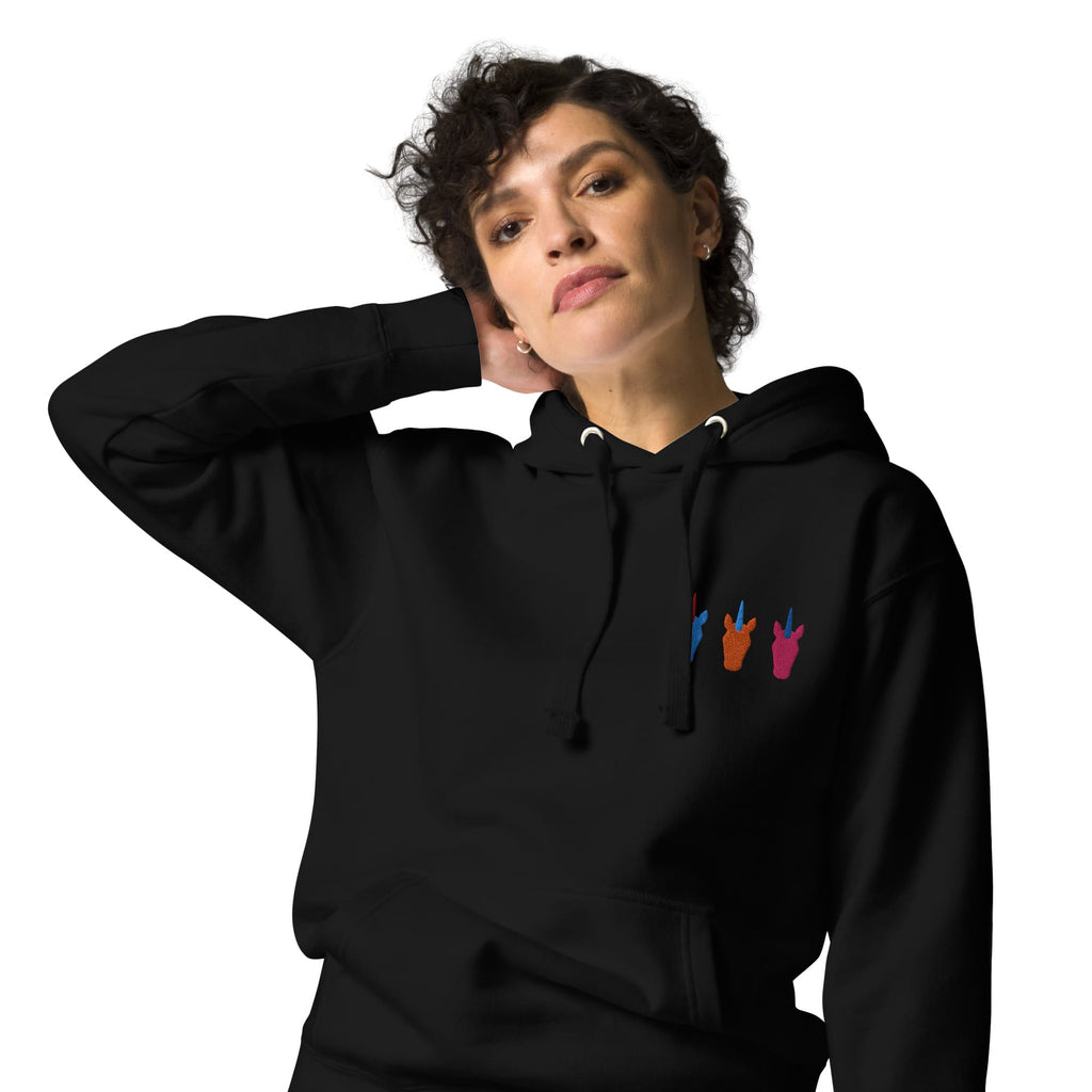 UNIQORNIA Unisex Hoodie - Three Unicorns
