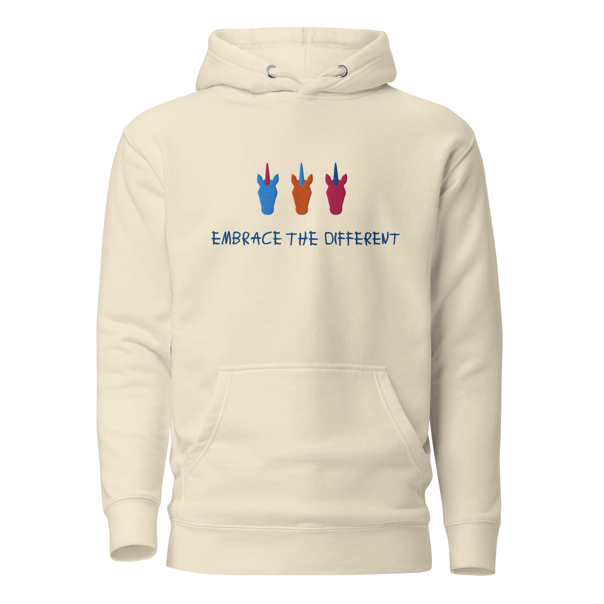 UNIQORNIA Unisex Hoodie - Unicorns Embrace the Different 6745997_20284