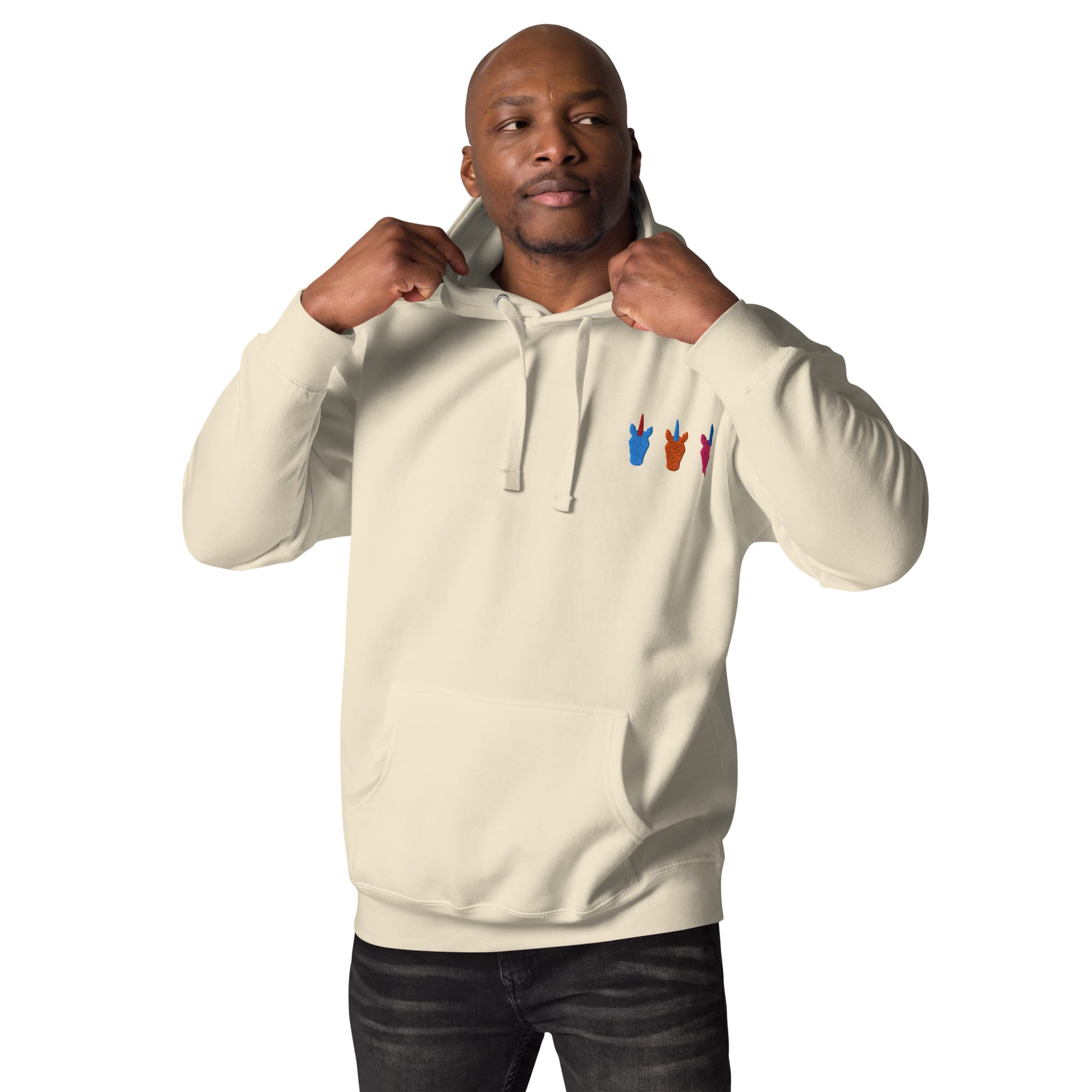 UNIQORNIA Unisex Hoodie - Three Unicorns