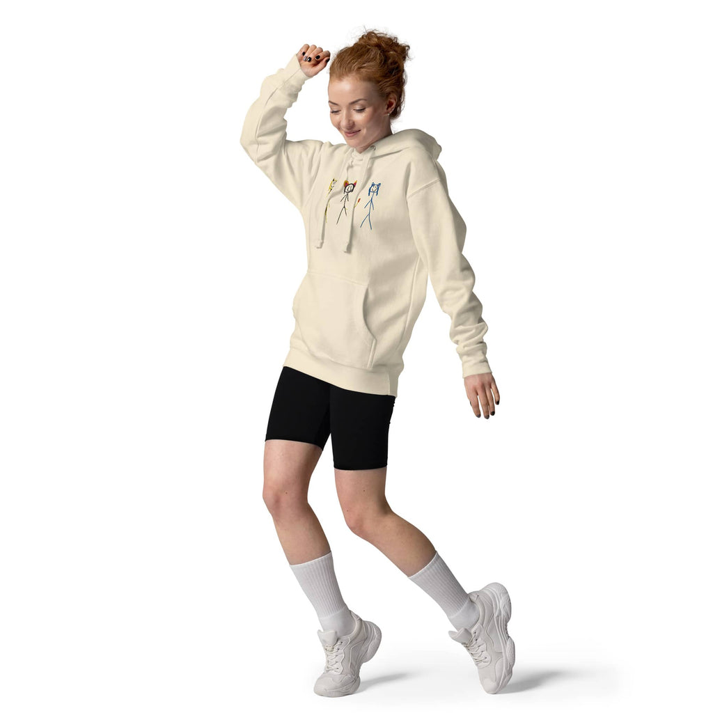 UNIQORNIA Unisex Hoodie - Three cats