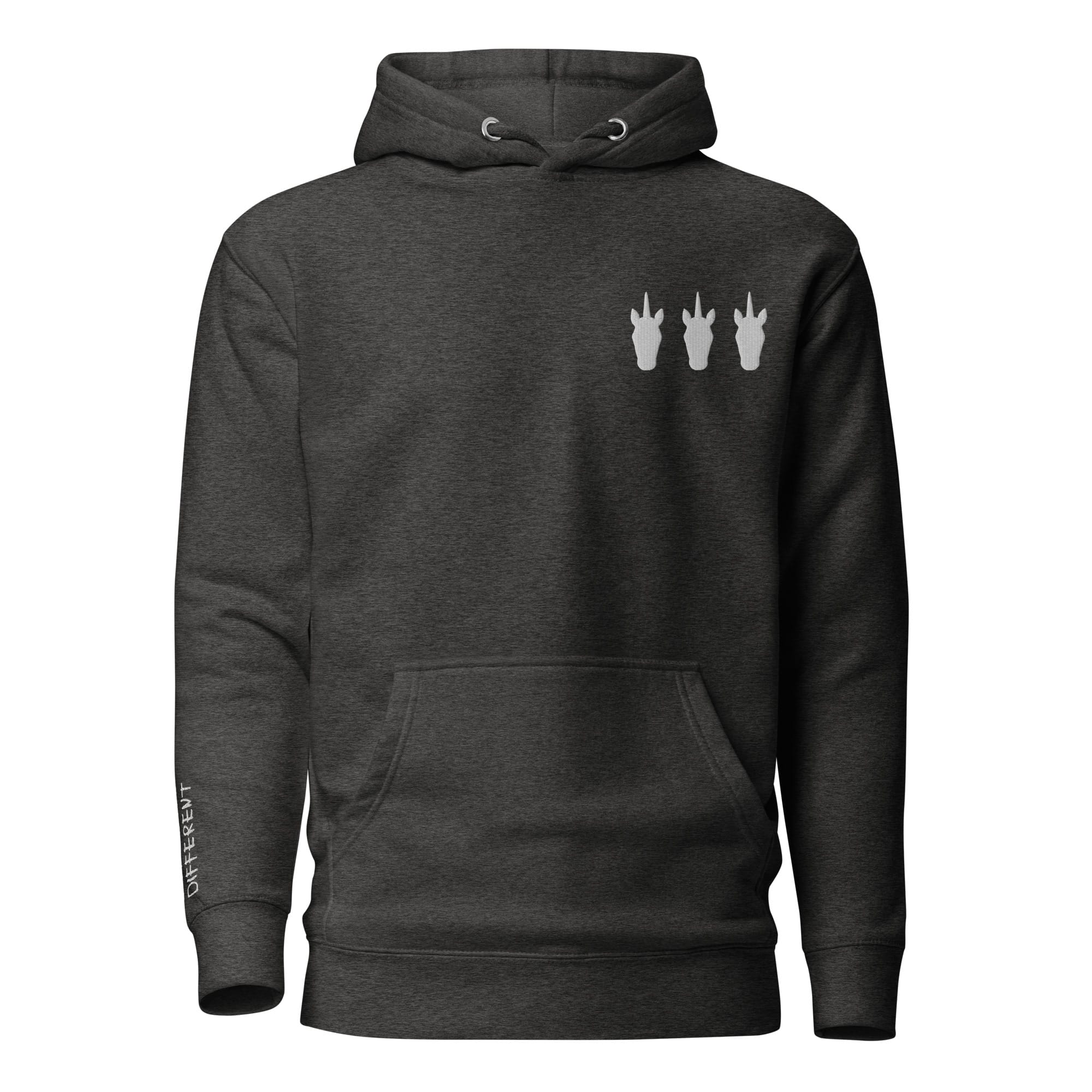 UNIQORNIA Unisex Hoodie - Three White Unicorns 5574271_11481