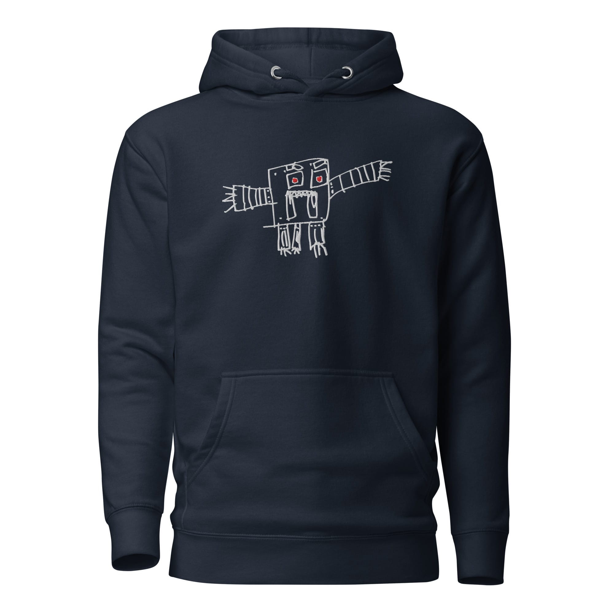 UNIQORNIA Unisex Hoodie - White robot 1337809_11491