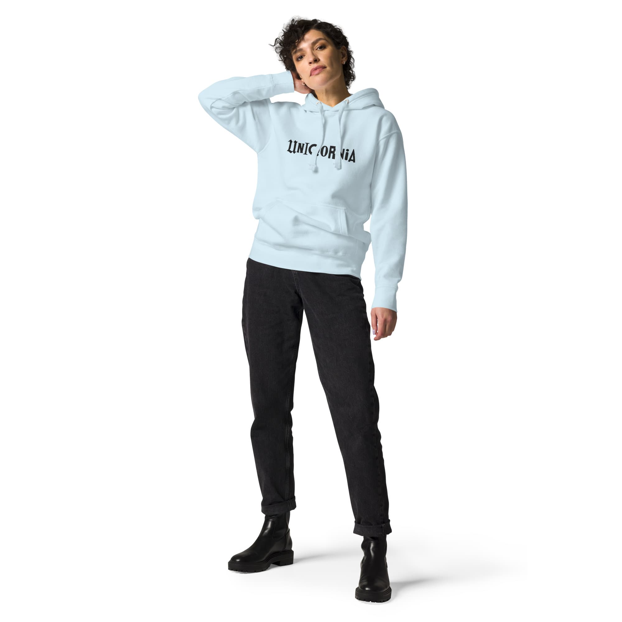 UNIQORNIA Unisex Hoodie - Uniqornia Wordmark Dark