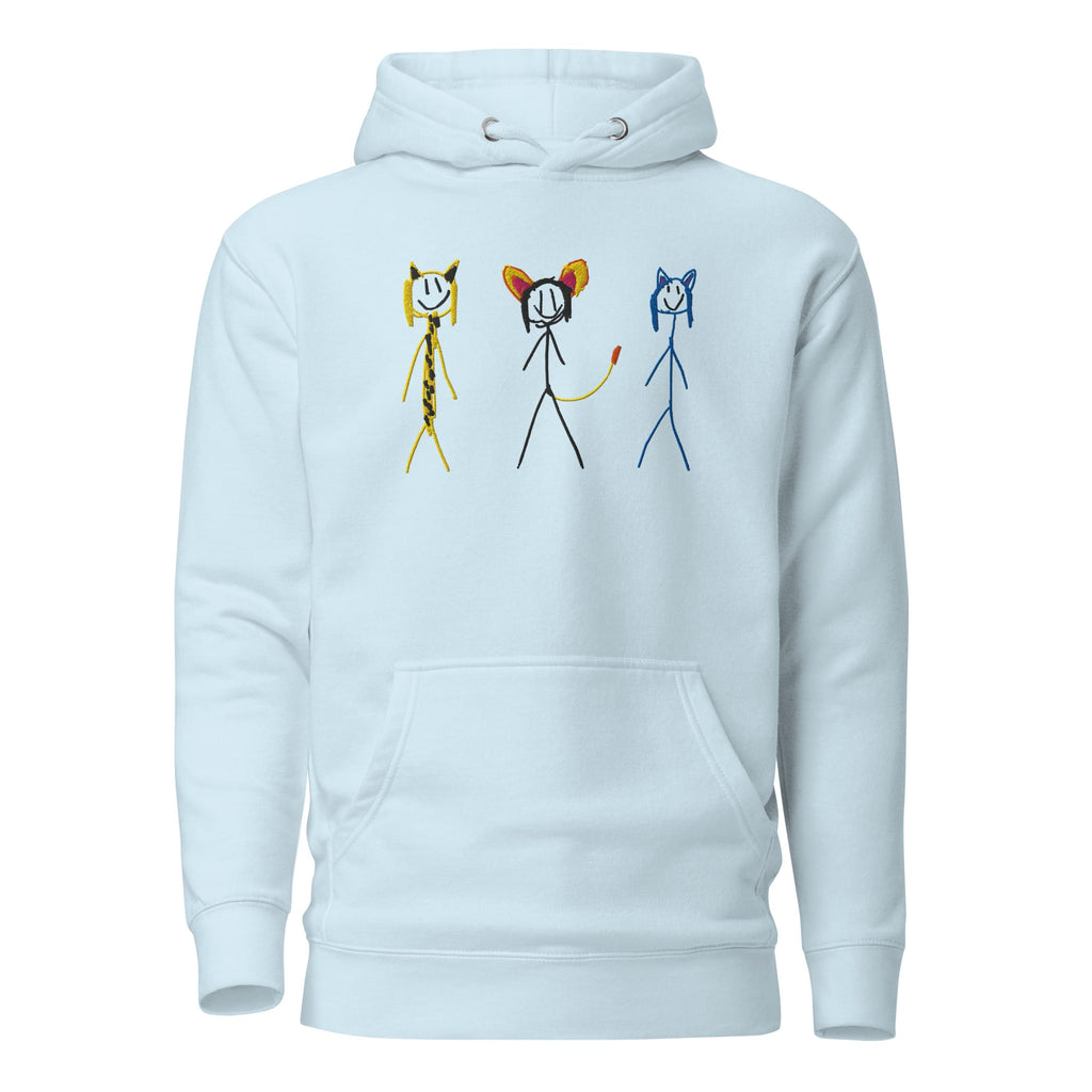 UNIQORNIA Unisex Hoodie - Three cats 3768697_13917