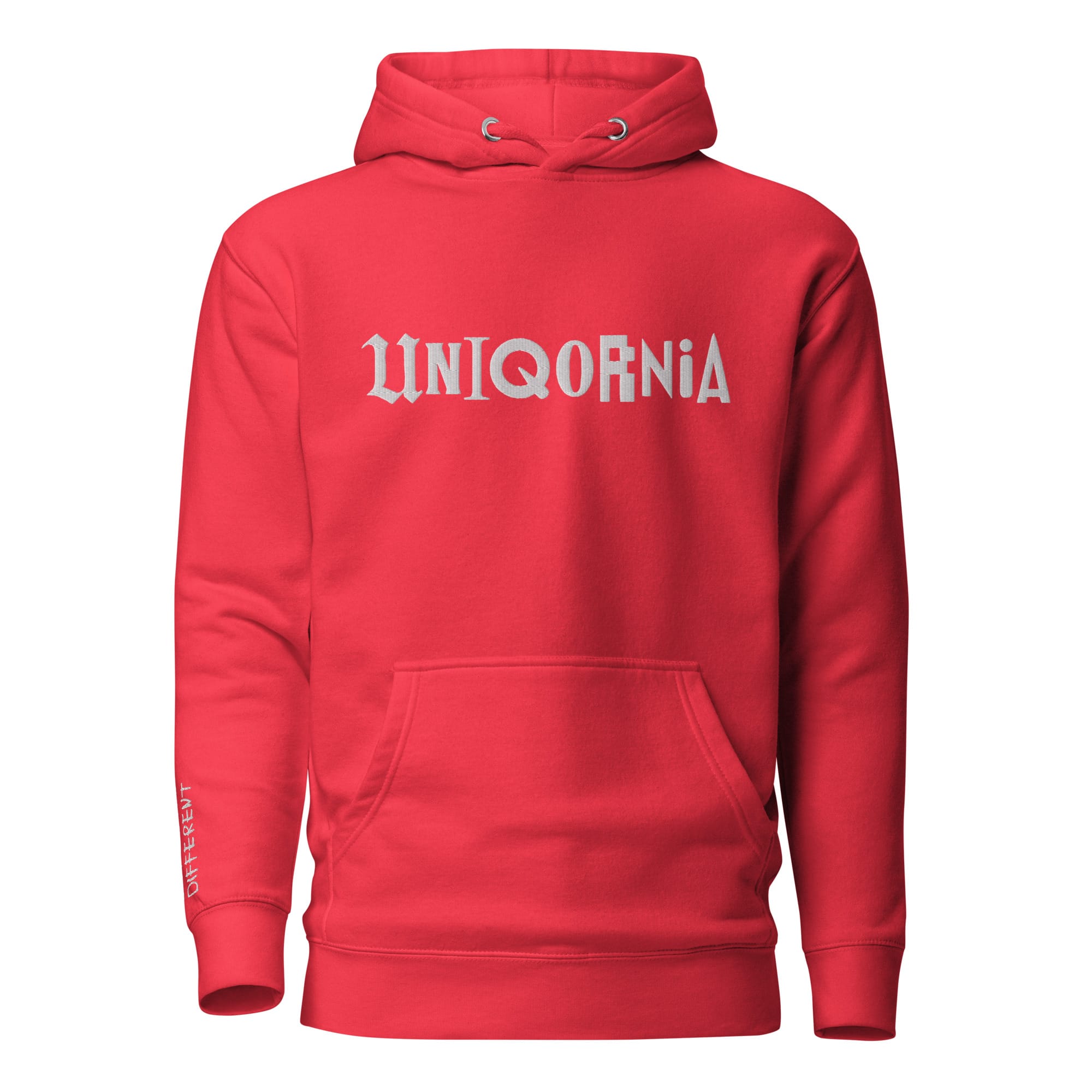 UNIQORNIA Unisex Hoodie - Uniqornia Wordmark White 7000842_20278