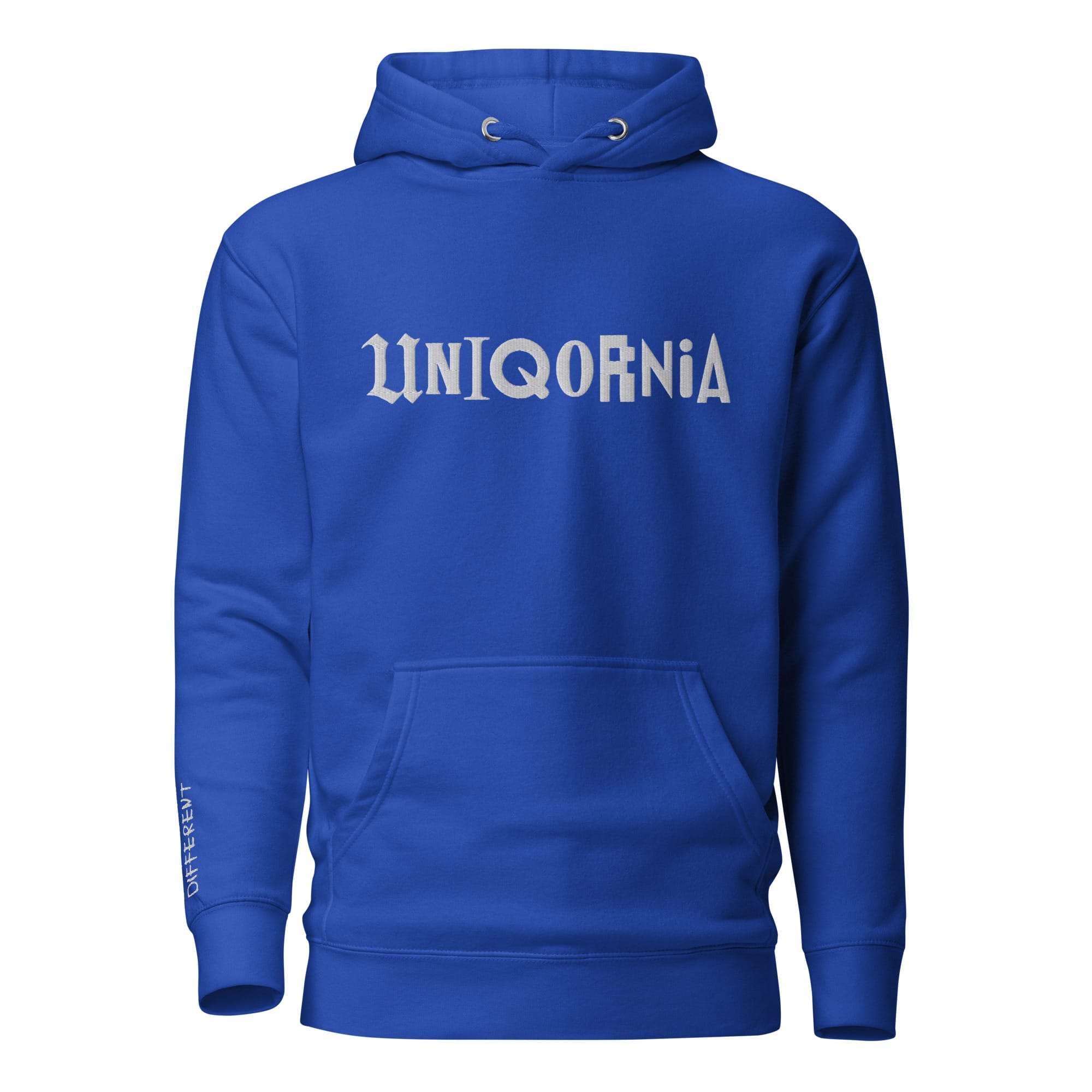 UNIQORNIA Unisex Hoodie - Uniqornia Wordmark White 7000842_13905