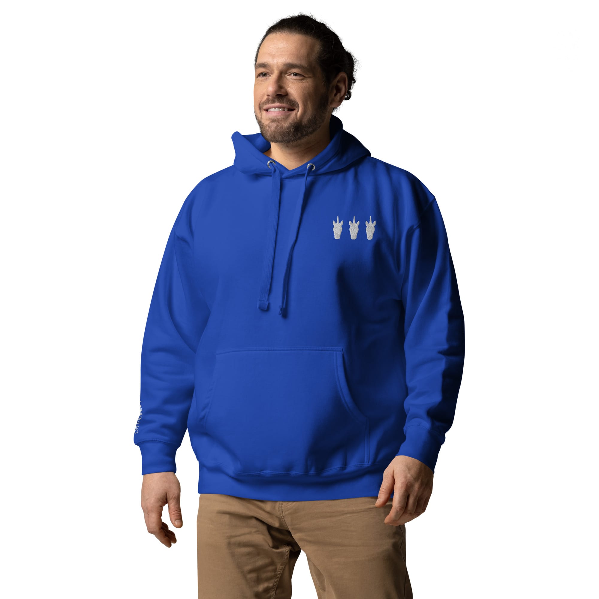 UNIQORNIA Unisex Hoodie - Three White Unicorns