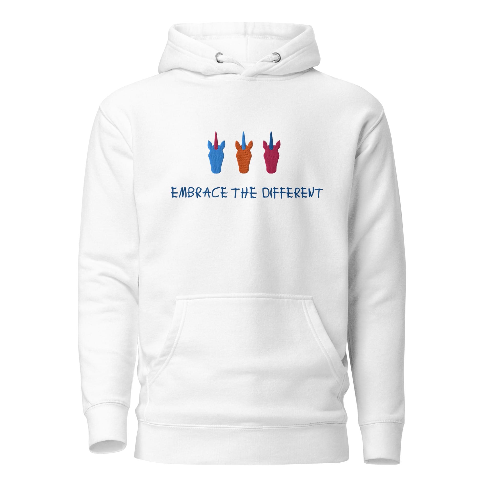 UNIQORNIA Unisex Hoodie - Unicorns Embrace the Different 6745997_10774