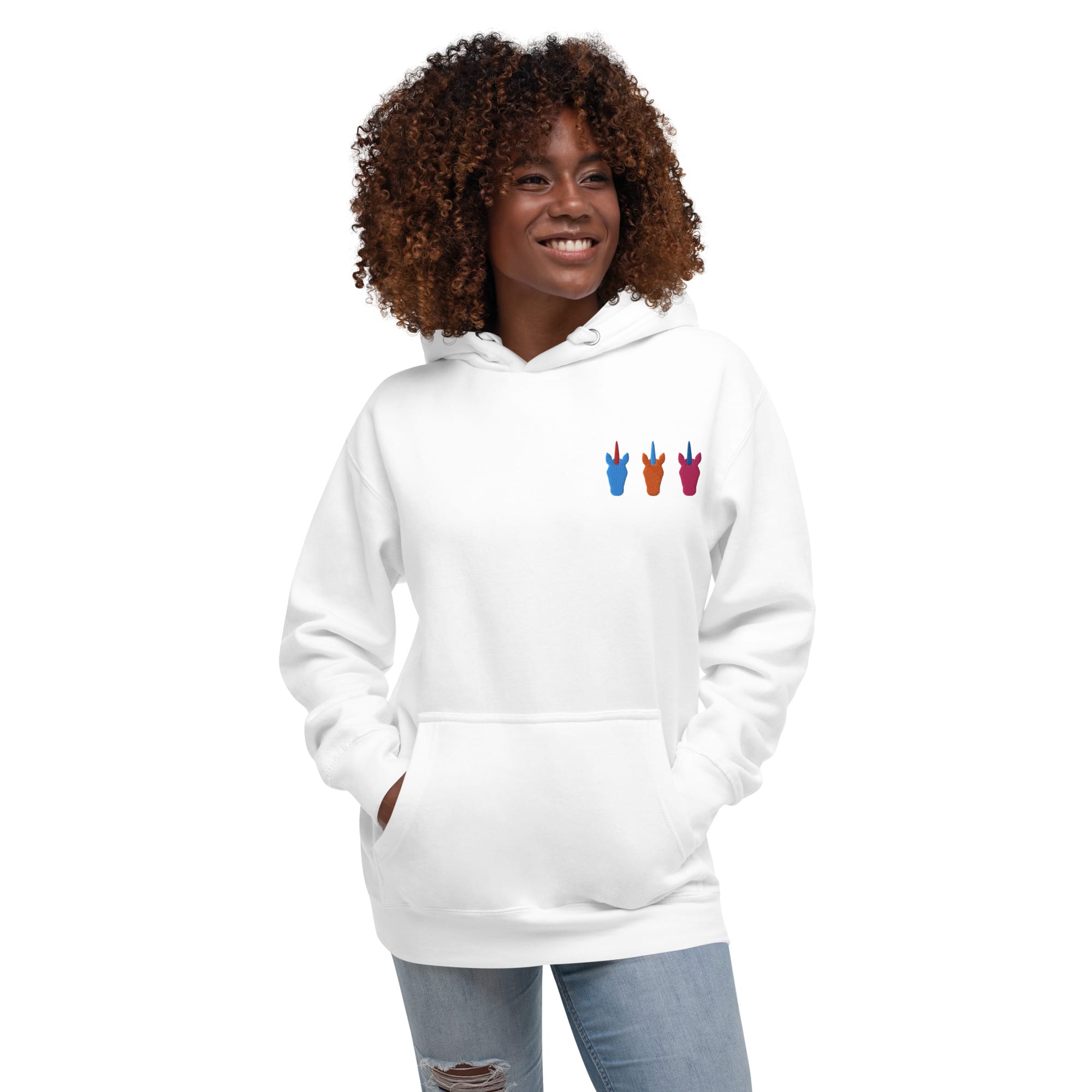 UNIQORNIA Unisex Hoodie - Three Unicorns