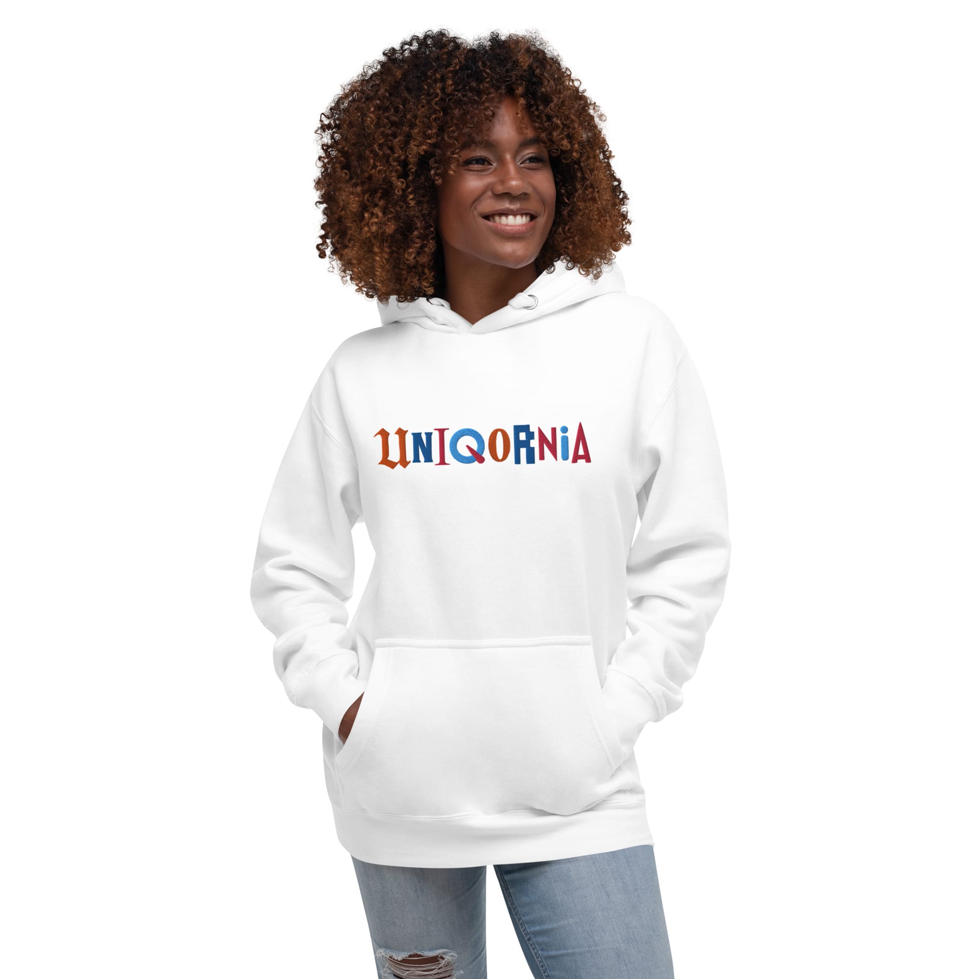 UNIQORNIA Unisex Hoodie - Uniqornia Wordmark