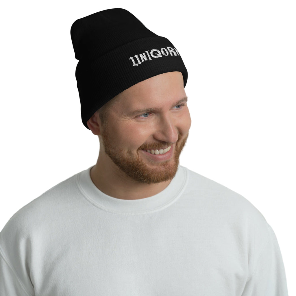 UNIQORNIA Cuffed Beanie - Uniqornia Wordmark White