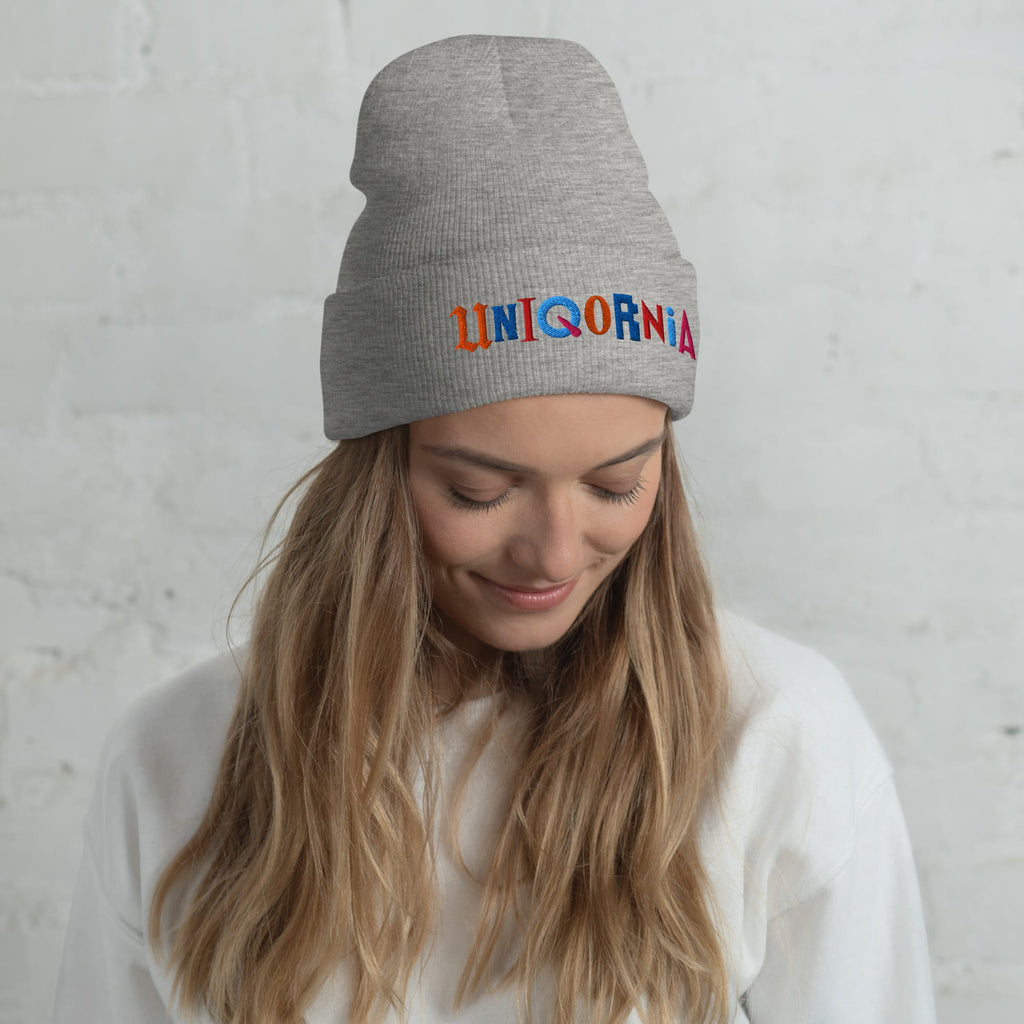 UNIQORNIA Cuffed Beanie - Uniqornia Wordmark