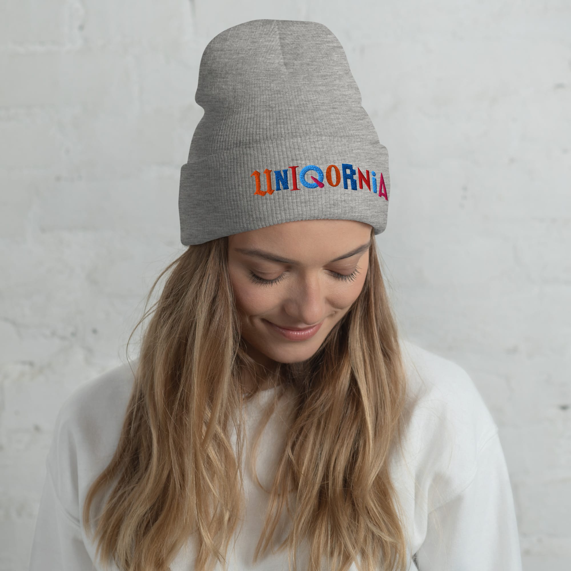 UNIQORNIA Cuffed Beanie - Uniqornia Wordmark