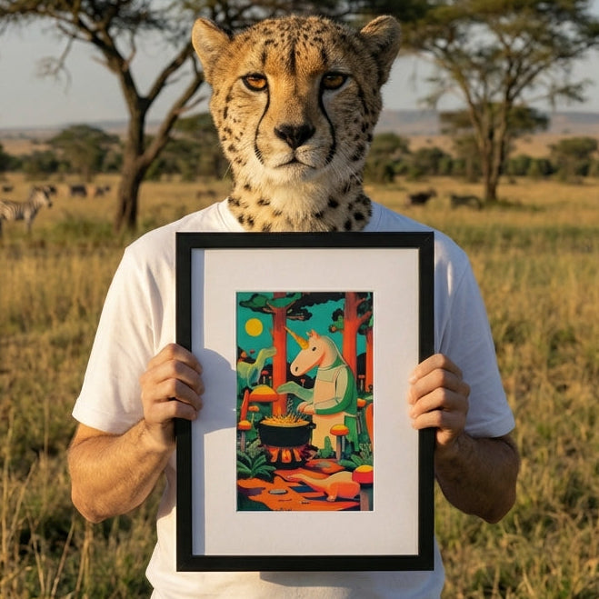 Ierāmēts plakāts ar paspartū - Dino Pavārs