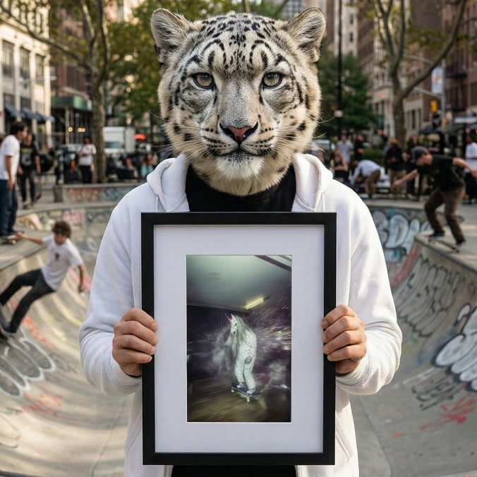 Ierāmēts plakāts ar paspartū - Viļņu Jātnieks