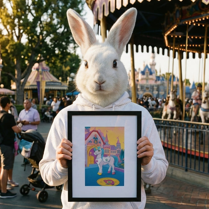 Ierāmēts plakāts ar paspartū - Medmāsa Dzirkstelīte