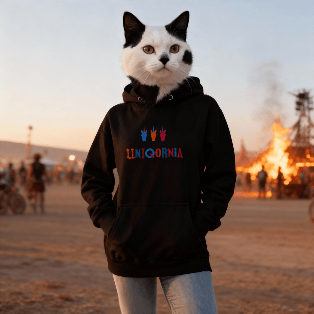 UNIQORNIA Unisex Hoodie - Uniqornia Multimark