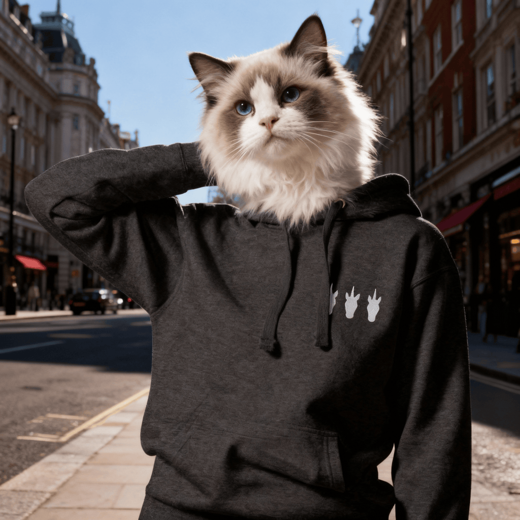 UNIQORNIA Unisex Hoodie - Three White Unicorns