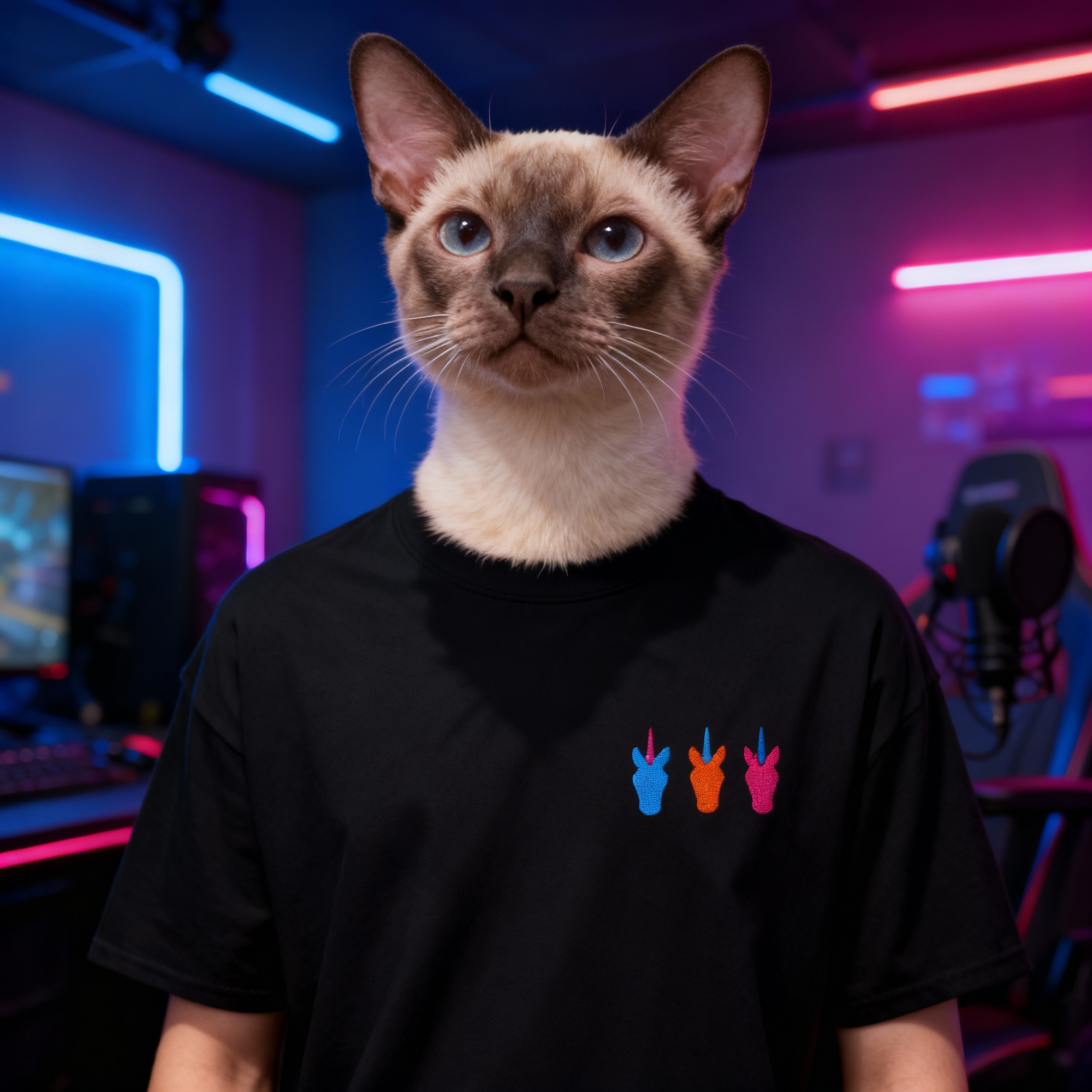 Unisex klasiskais T-krekls - Trīs vienradži