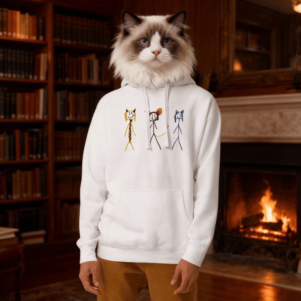 UNIQORNIA Unisex Hoodie - Three cats