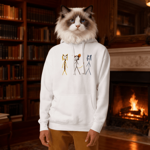 UNIQORNIA Unisex Hoodie - Three cats