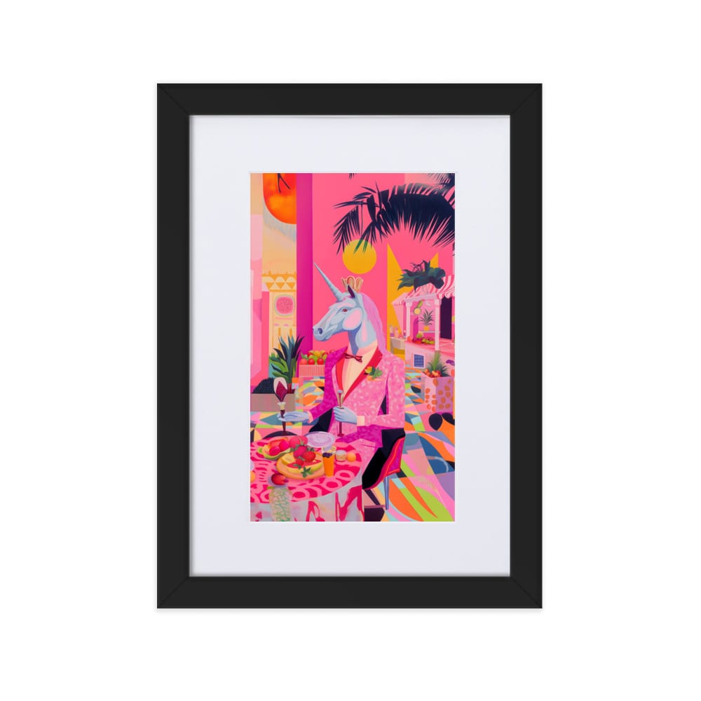 UNIQORNIA Matte Paper Framed Poster - Royal Guardian 6205333_10449