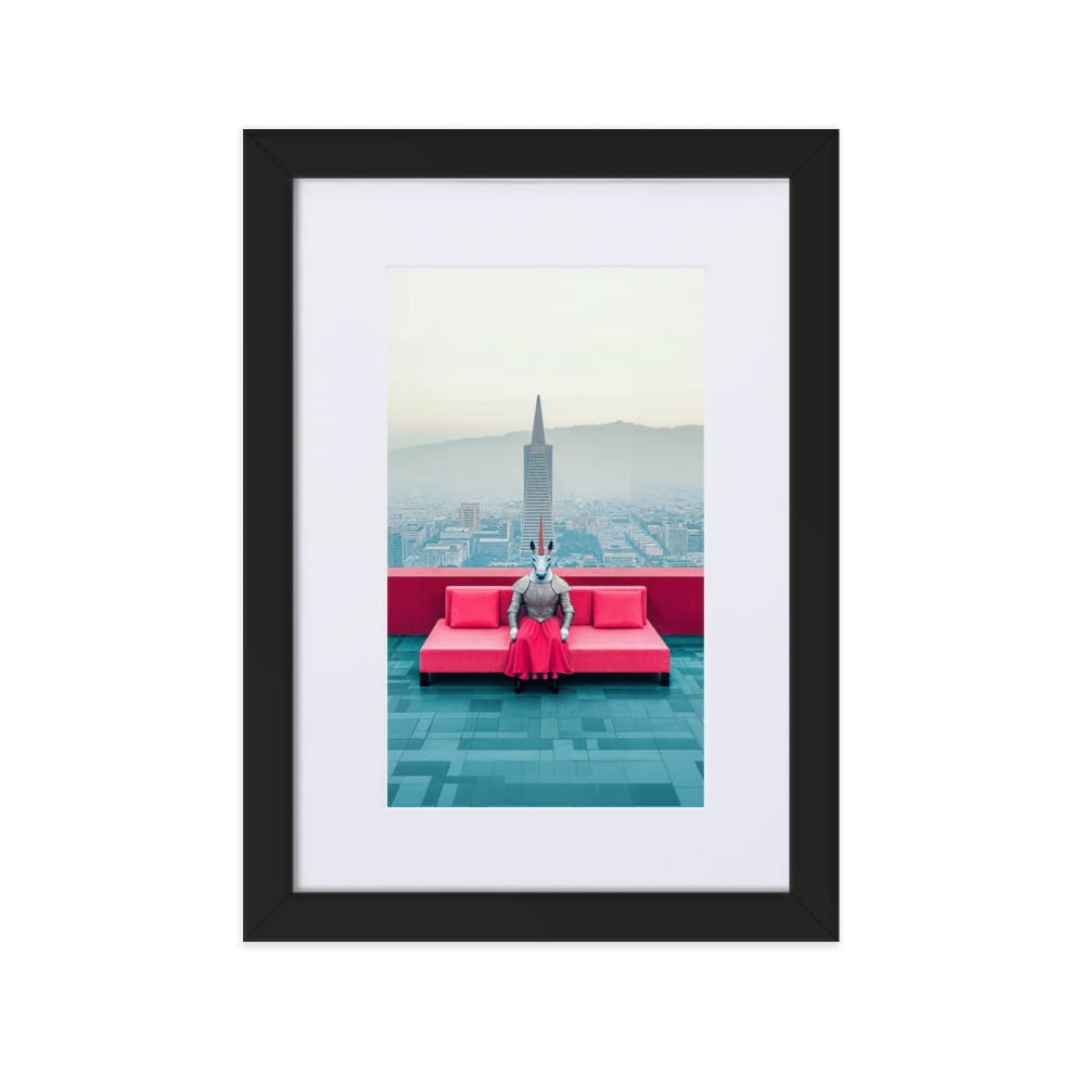 UNIQORNIA Matte Paper Framed Poster - Pink Guardian 1750117_10449