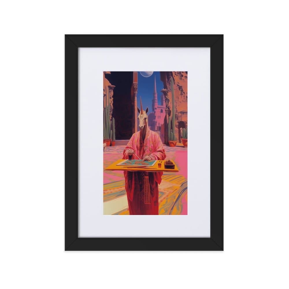 UNIQORNIA Matte Paper Framed Poster - Pattern Creator 1104434_10449