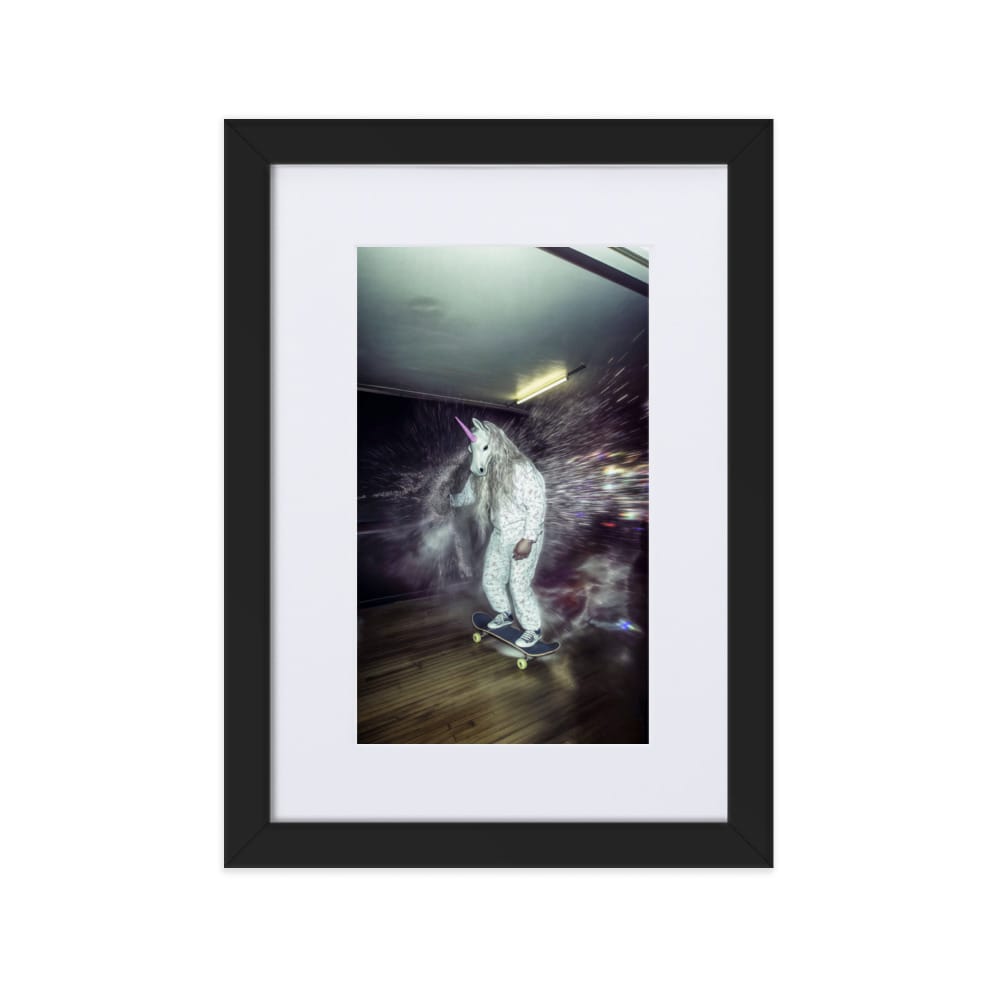 UNIQORNIA Matte Paper Framed Poster - Wave Rider 2950246_10449