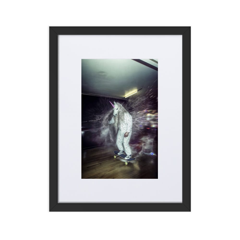 UNIQORNIA Matte Paper Framed Poster - Wave Rider